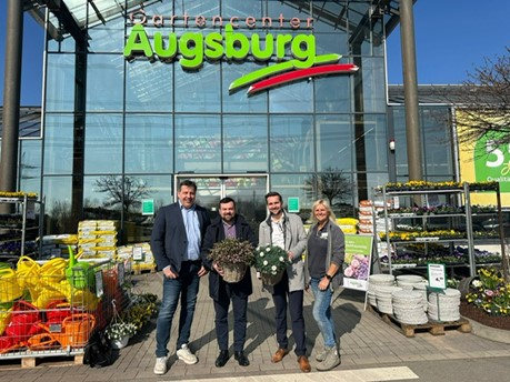 Bürgermeister besucht Gartencenter Augsburg – der Frühling kann kommen